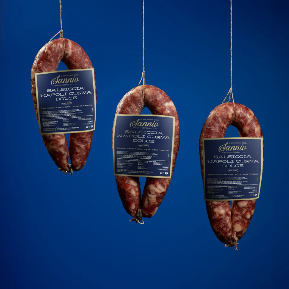 Sapori del Sannio Salami Salsiccia Napoli Curva Dolce speziata
