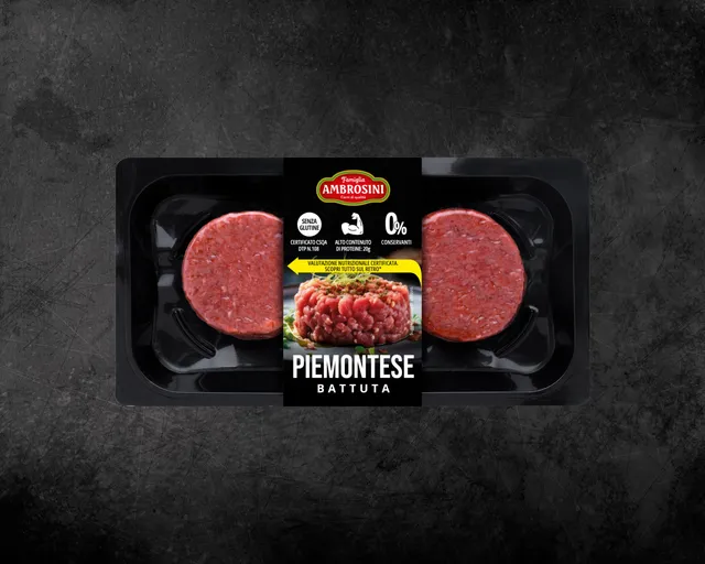 AMBROSINI Bovino Battuta Piemontese tartare 100g x 2