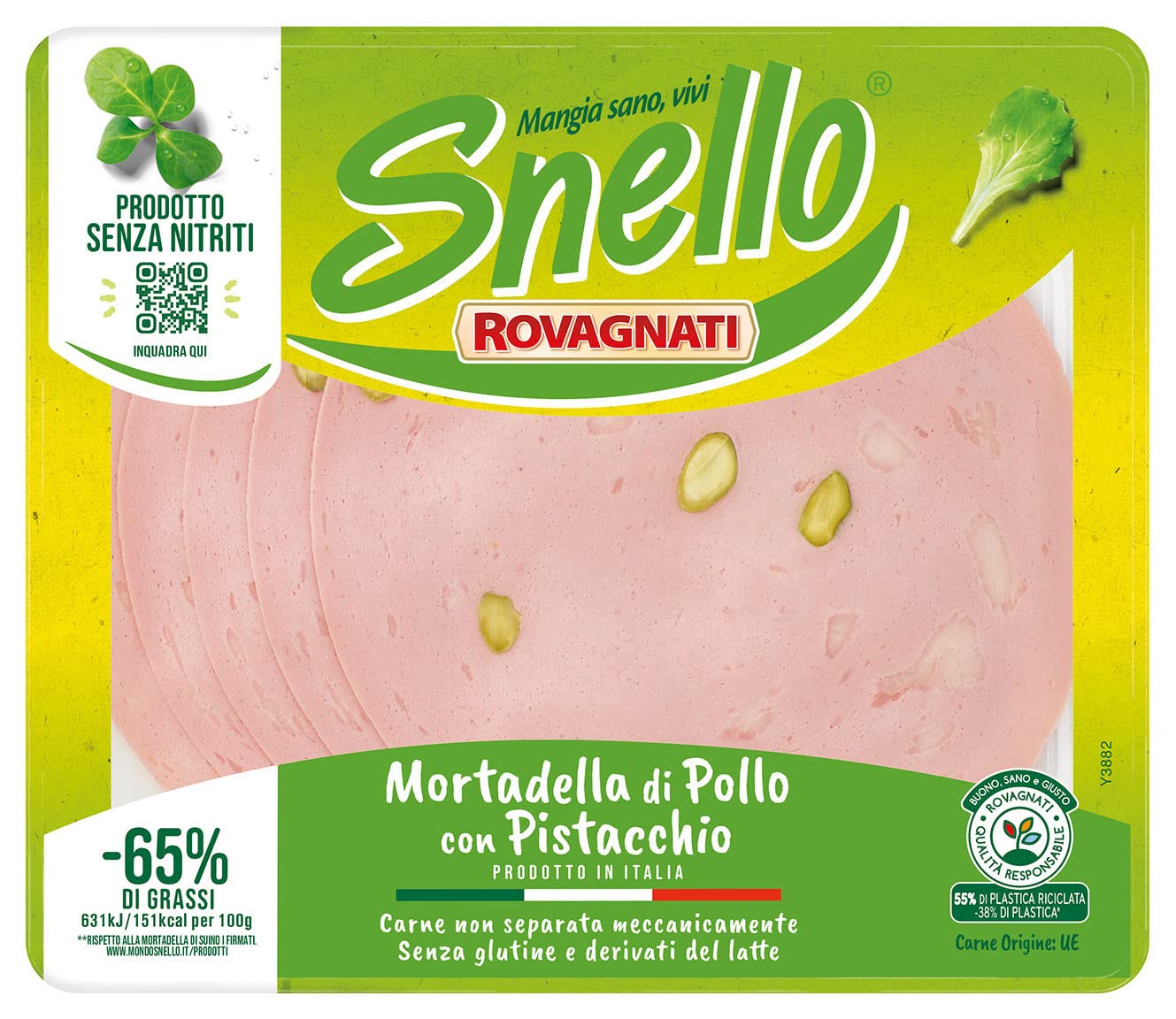 Rovagnati Snello Mortadella di Pollo al Pistacchio 10x100 g