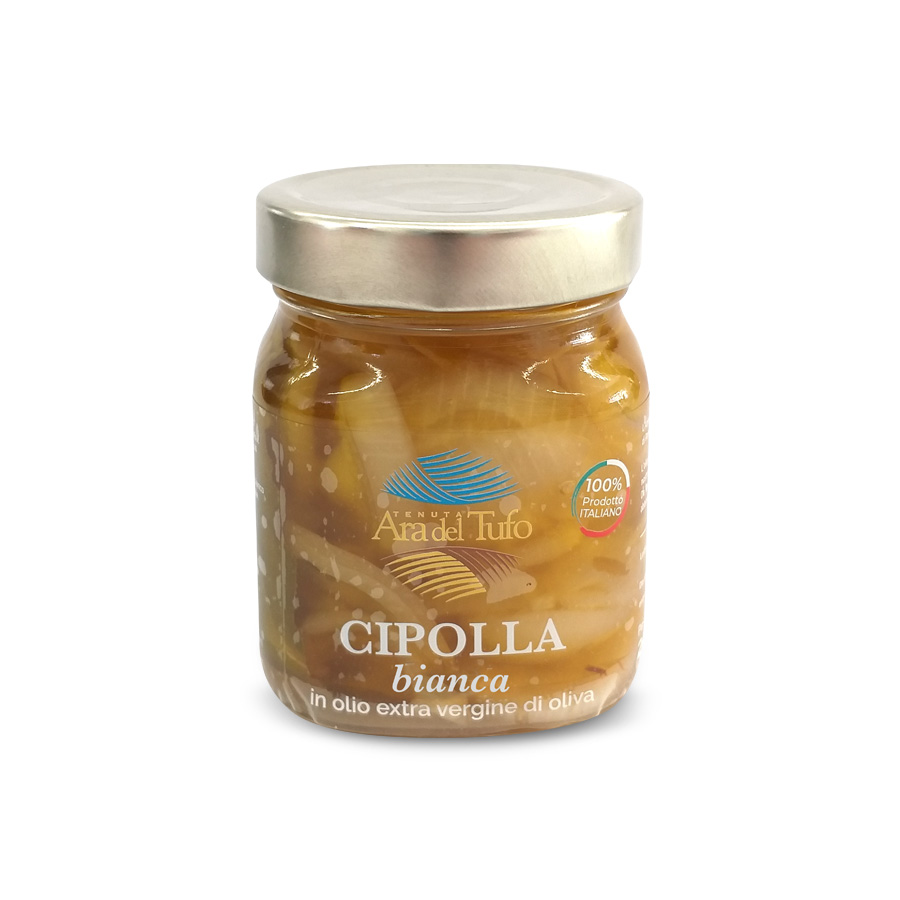 Tenuta Ara del Tufo Conserve dell'orto Cipolla Bianca Bio barattolo