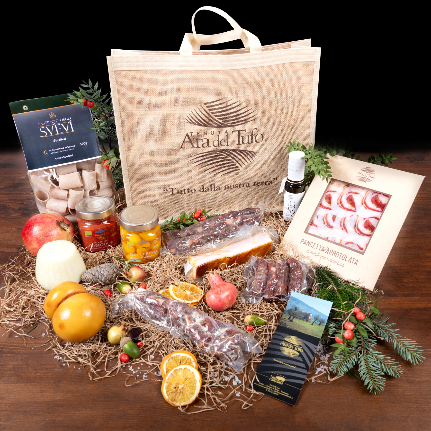 Tenuta Ara del Tufo Gift Box Borsa Shopper Juta Mista