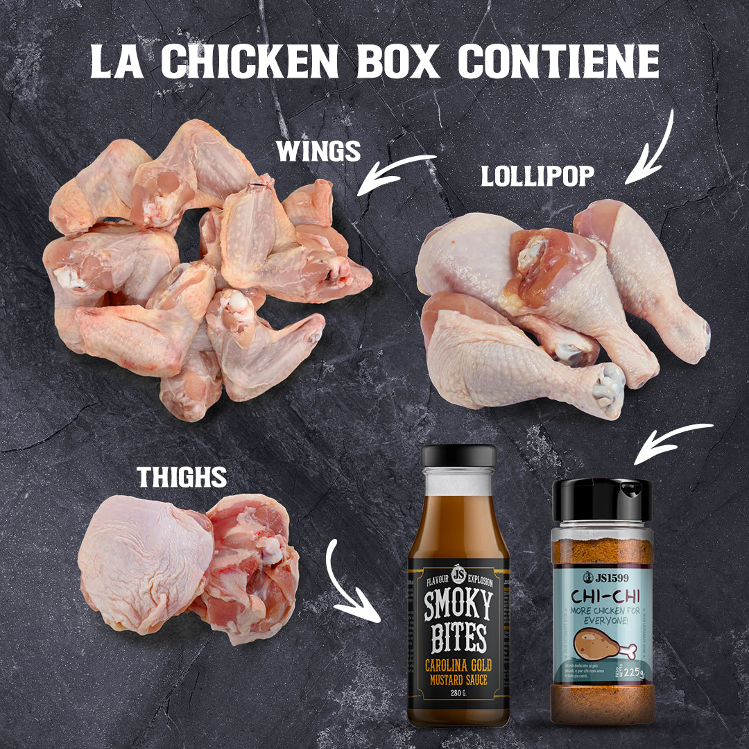AMBROSINI Chicken Box box pollo con rub e salsa BBQ