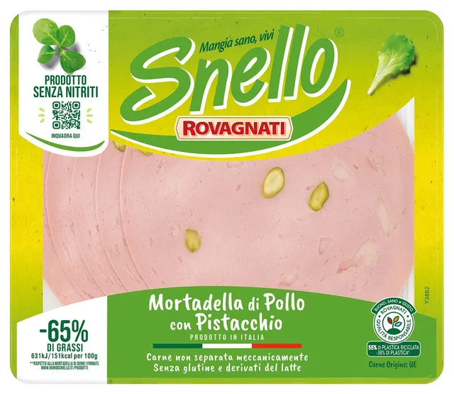 Rovagnati Snello Mortadella di Pollo al Pistacchio 10x100 g