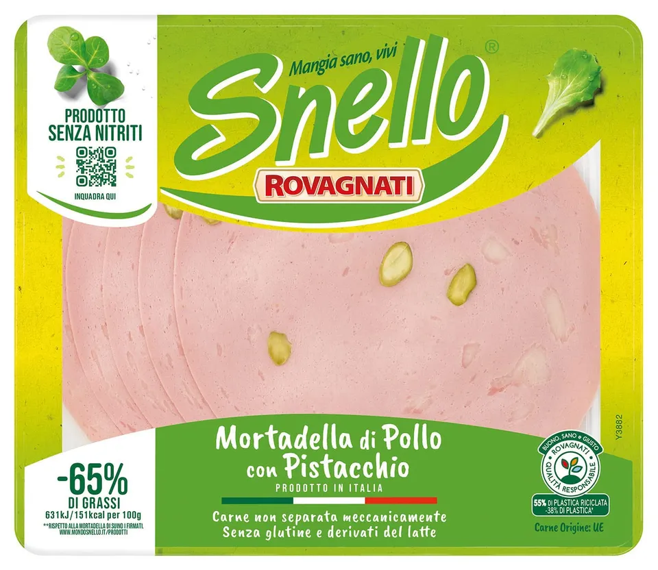 Rovagnati Snello Mortadella di Pollo al Pistacchio 10x100 g
