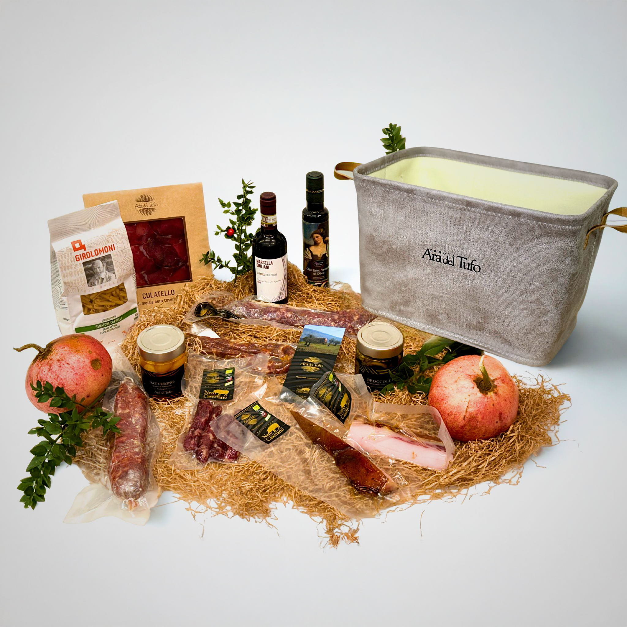 Tenuta Ara del Tufo Gift Box Cesto in Velluto Gourmet