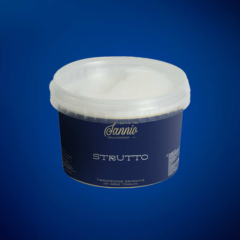 Sapori del Sannio Strutto Vaschetta 500 gr bianco perlaceo