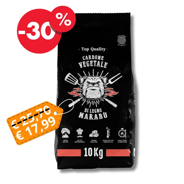 AMBROSINI Accessori Carbone Vegetale Marabù 10 kg naturale