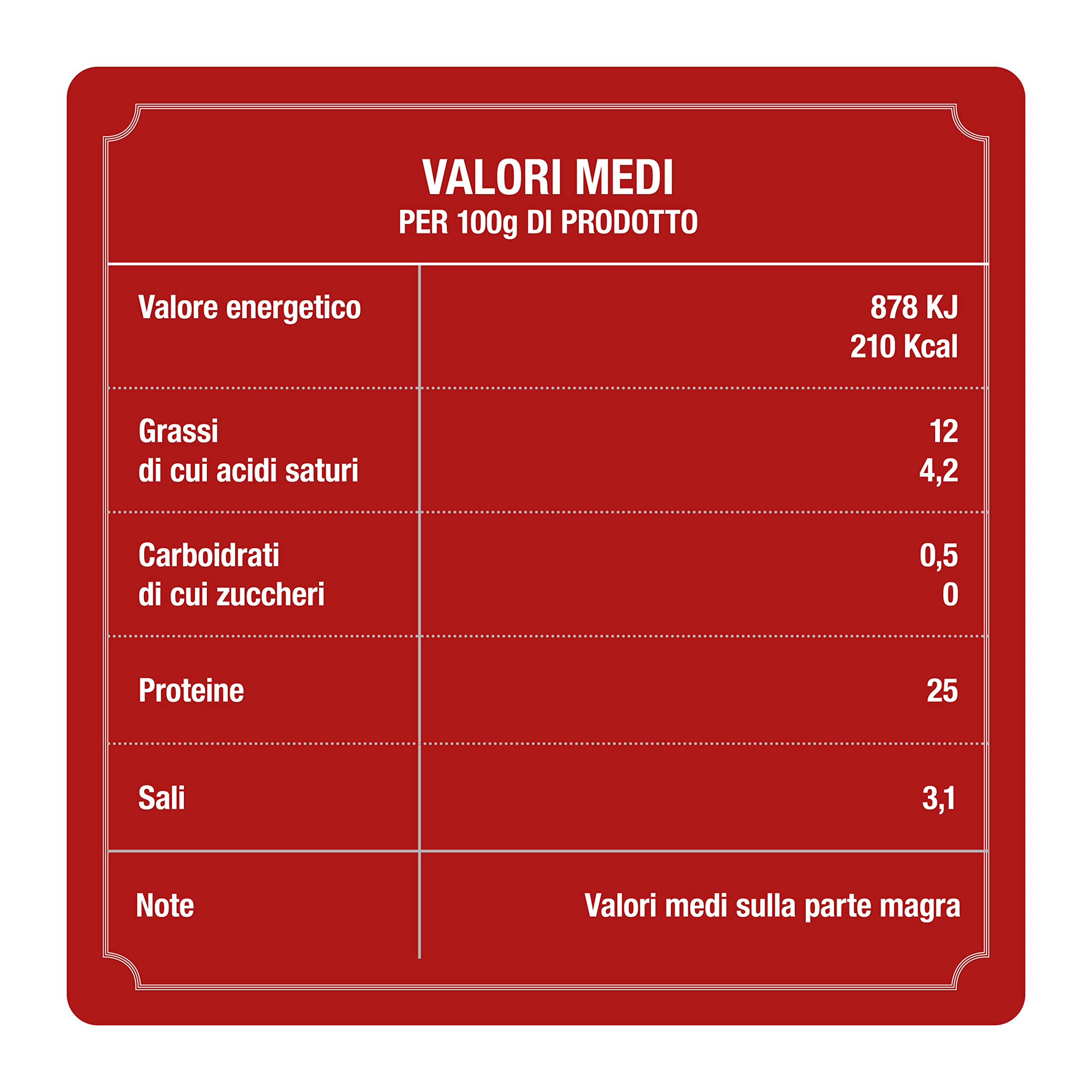 Rovagnati Borgo Rovagnati Salame Goccia Intero 3,5 kg Dolce