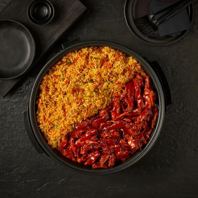 Rooster's Kippannen Nasi padella pollo salsa 4-6 persone