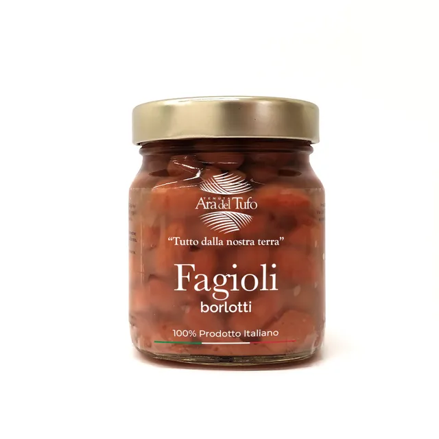 Tenuta Ara del Tufo Conserve dell'orto Fagioli Borlotti BIO barattolo