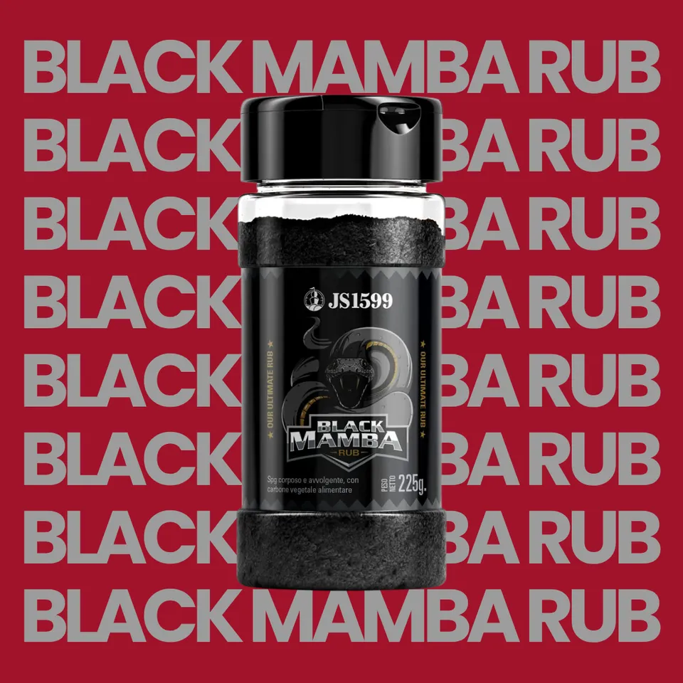 AMBROSINI Condimenti Rub Black Mamba rub 225 g piccante
