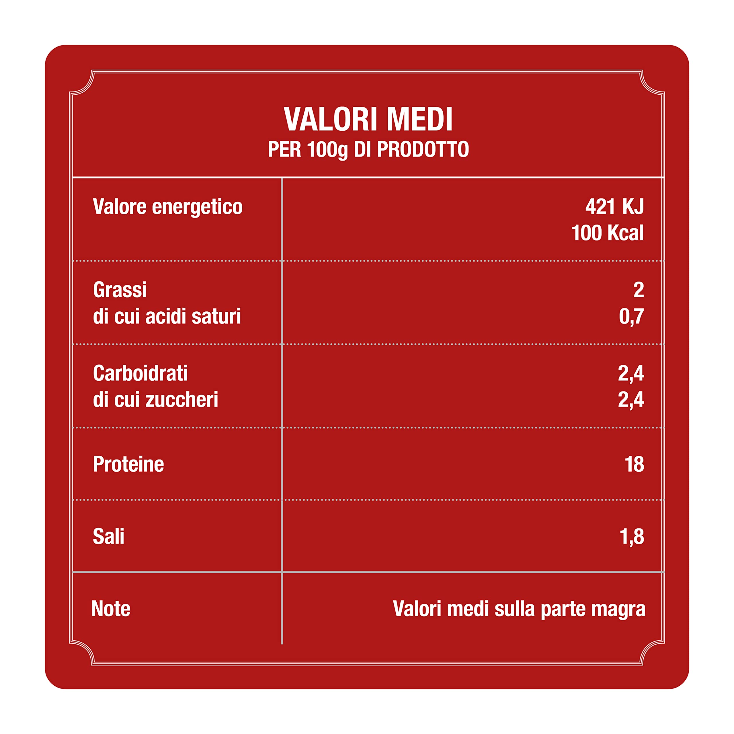 Rovagnati Snello Snellino Prosciutto Cotto 10x500 g magro