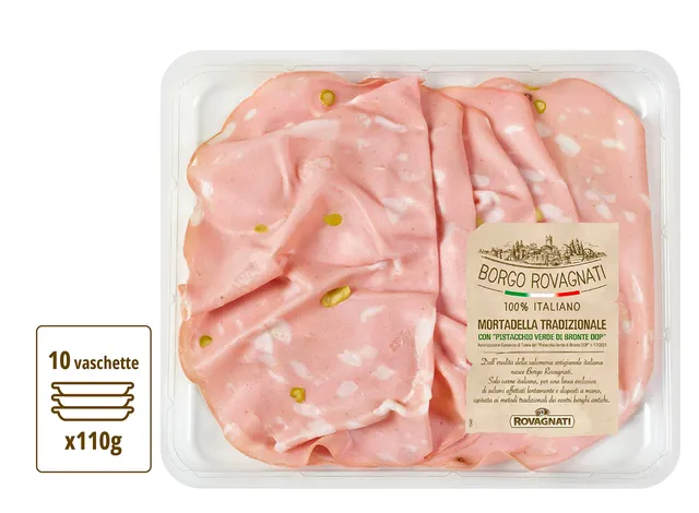 Rovagnati Borgo Rovagnati Mortadella Pistacchio 10x110g Affettata