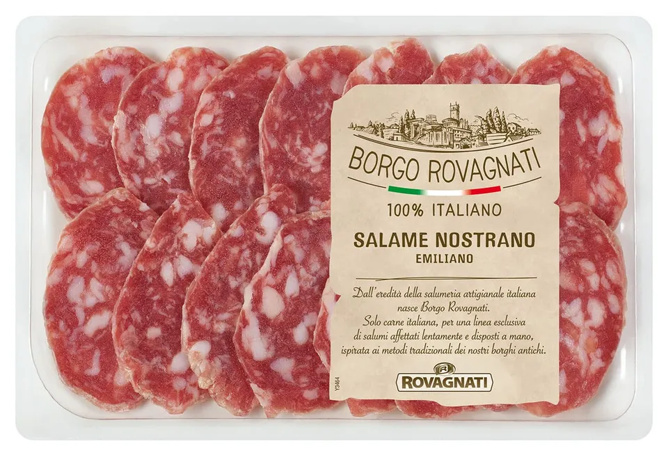 Rovagnati Borgo Salame Nostrano affettato 10x90 g italiano