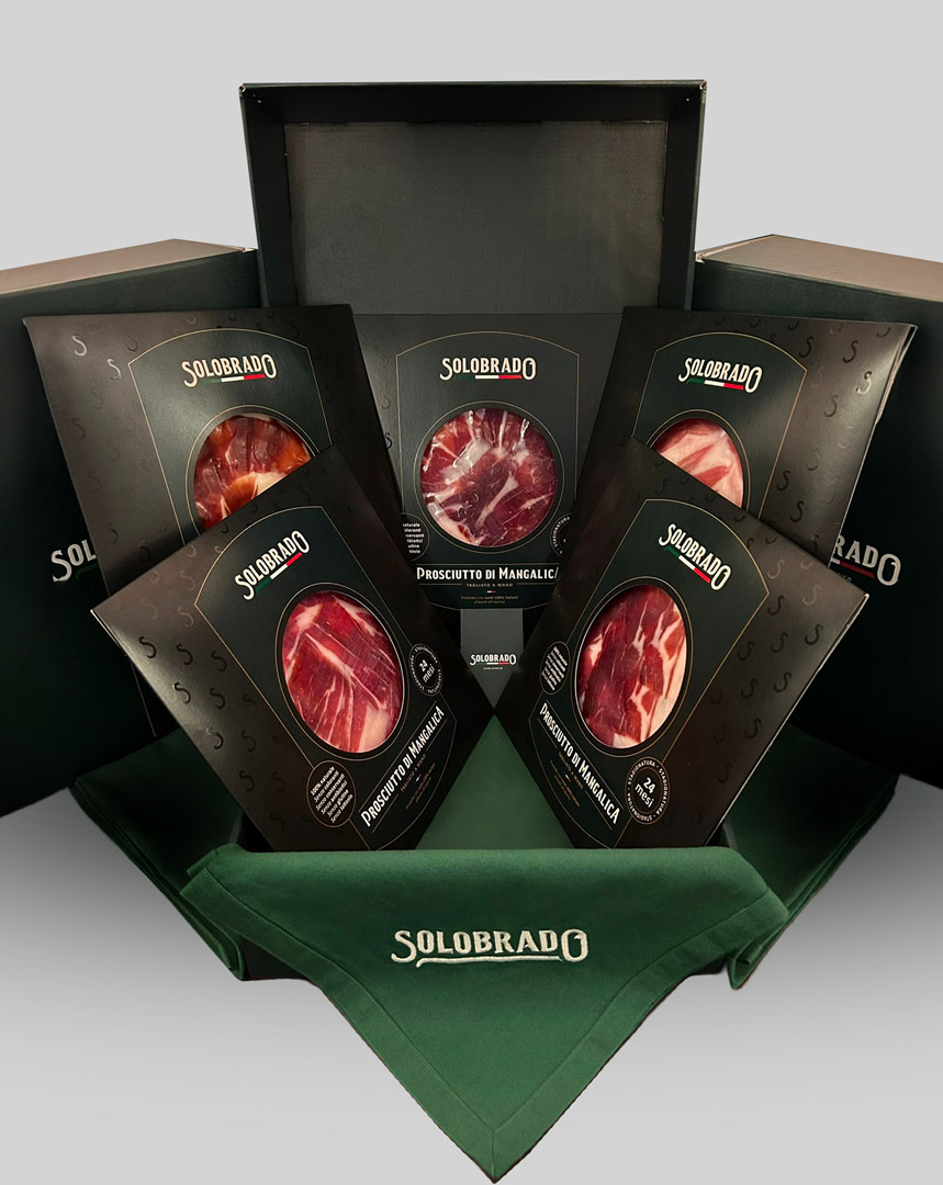 Solobrado Stagionate Prosciutto Mangalica 24 mesi coltello