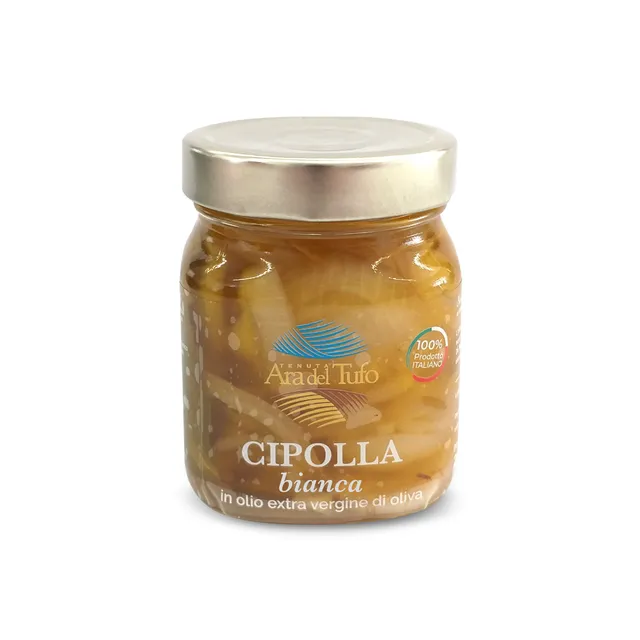 Tenuta Ara del Tufo Conserve dell'orto Cipolla Bianca Bio barattolo
