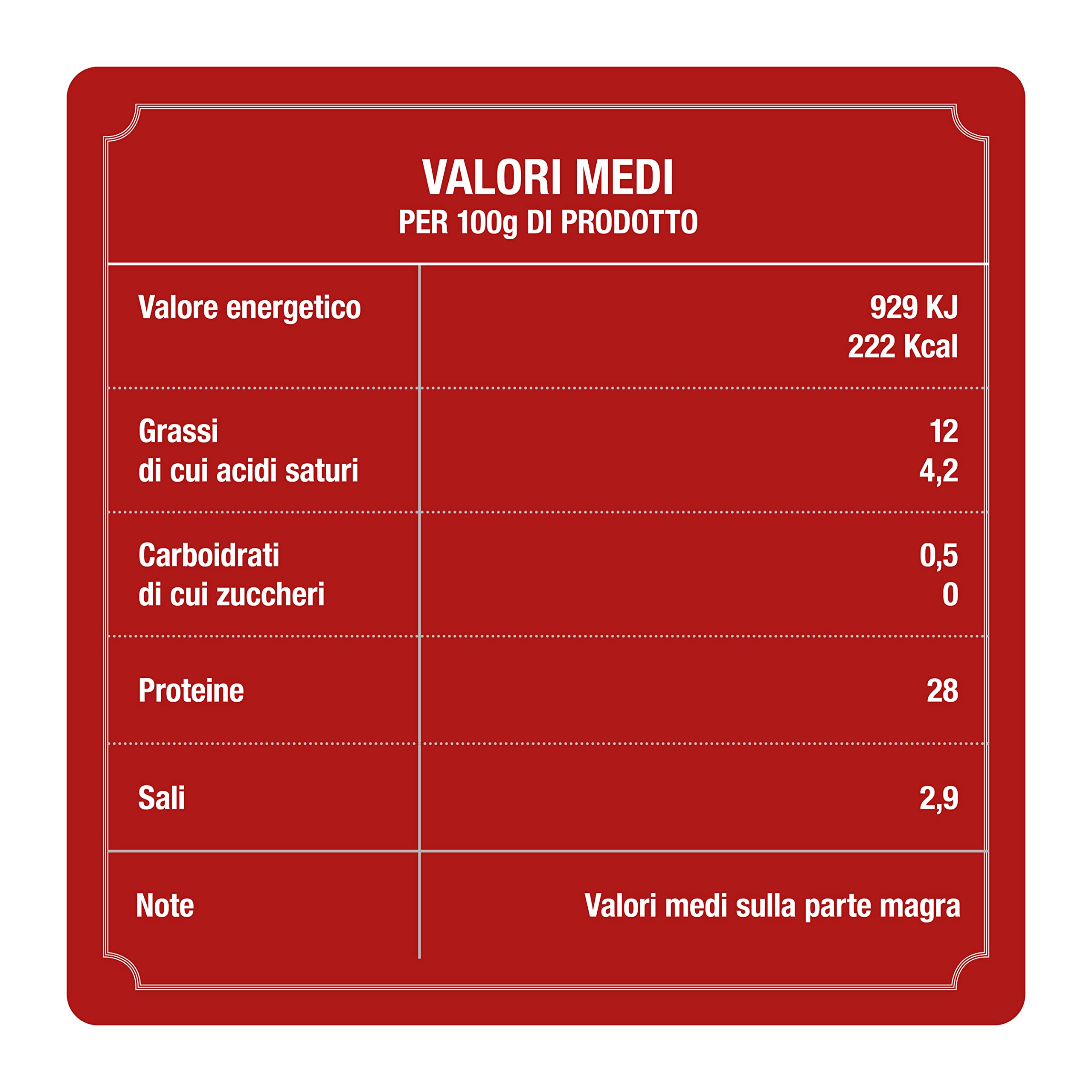 Rovagnati Borgo Salame Nostrano affettato 10x90 g italiano