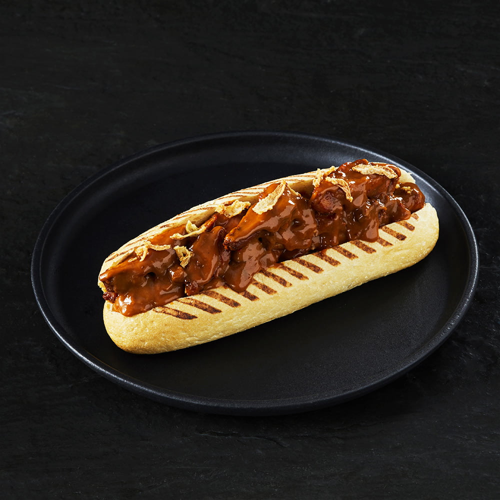 Rooster's Broodjes kipsaté panino pollo satay cipolla