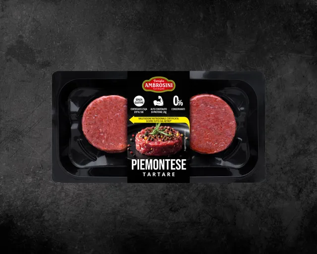 Ambrosini Bovino Tartare Piemontese carne bovina 160 g