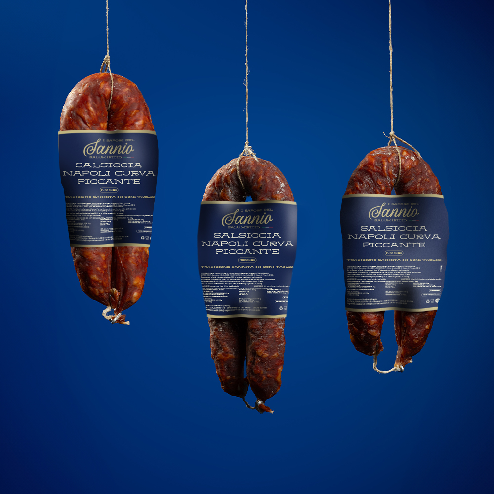 Sapori del Sannio Salsiccia Napoli Curva Piccante Salame