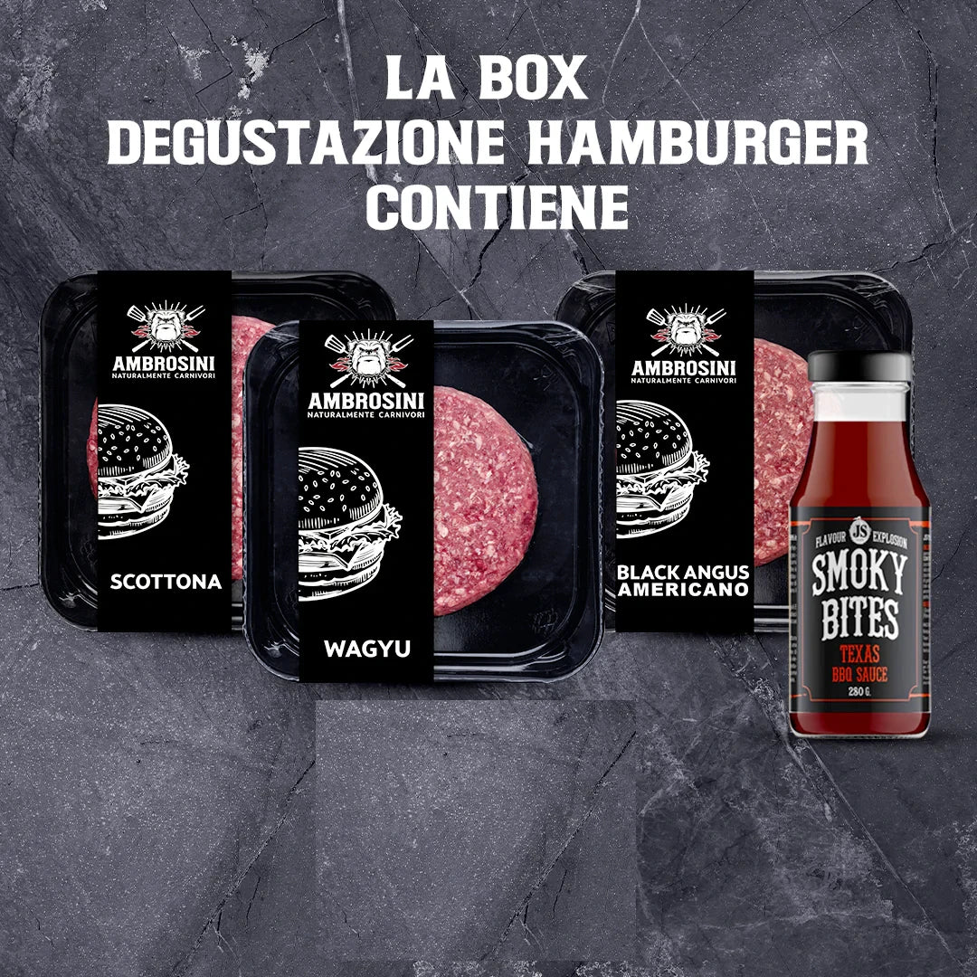 Ambrosini Box Hamburger Box degustazione scottona wagyu