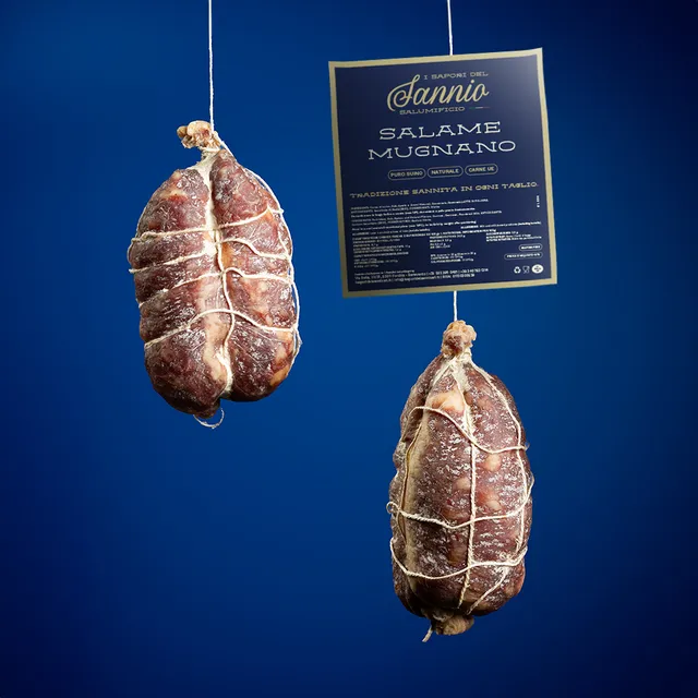 Sapori del Sannio Salami Salame Mugnano al Pepe in Grani Intenso