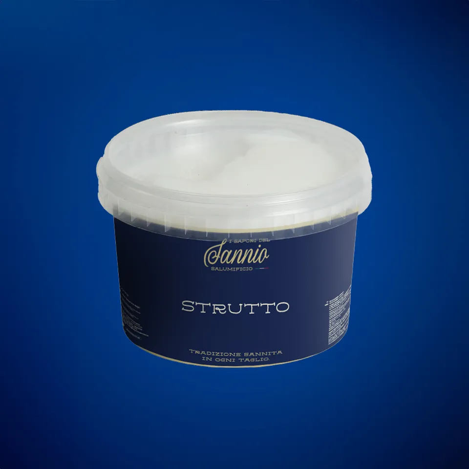 Sapori del Sannio Strutto Vaschetta 500 gr bianco perlaceo