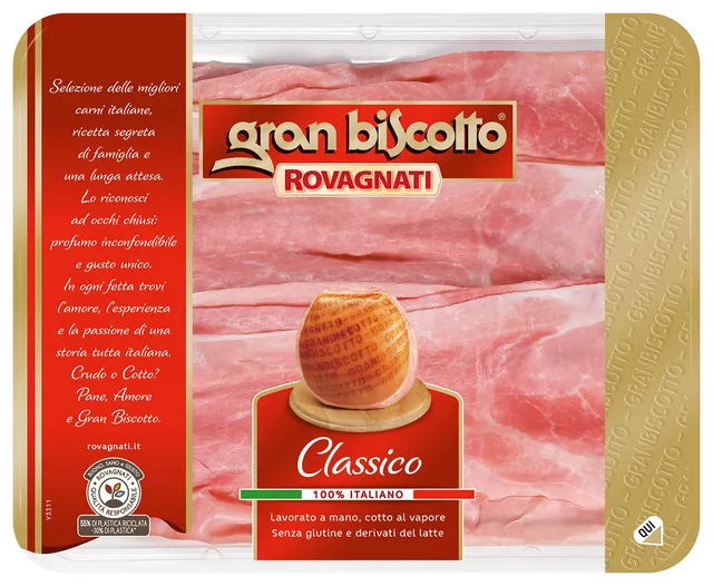 Rovagnati Gran Biscotto Prosciutto Cotto Affettato 6x130g