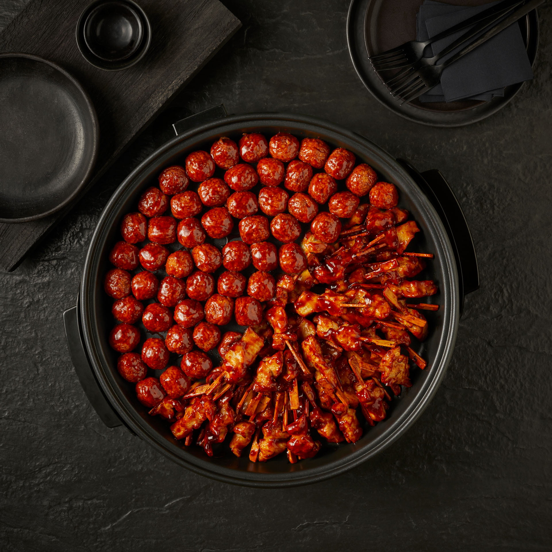 Rooster's Kippannen Kippan polpette e mini-saté 80 pezzi