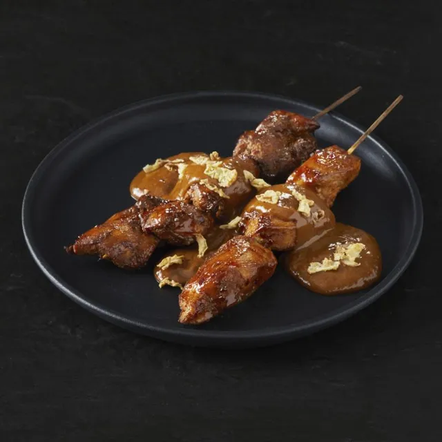 Rooster's Maaltijden Kipsaté spiezen spiedini pollo satay salsa